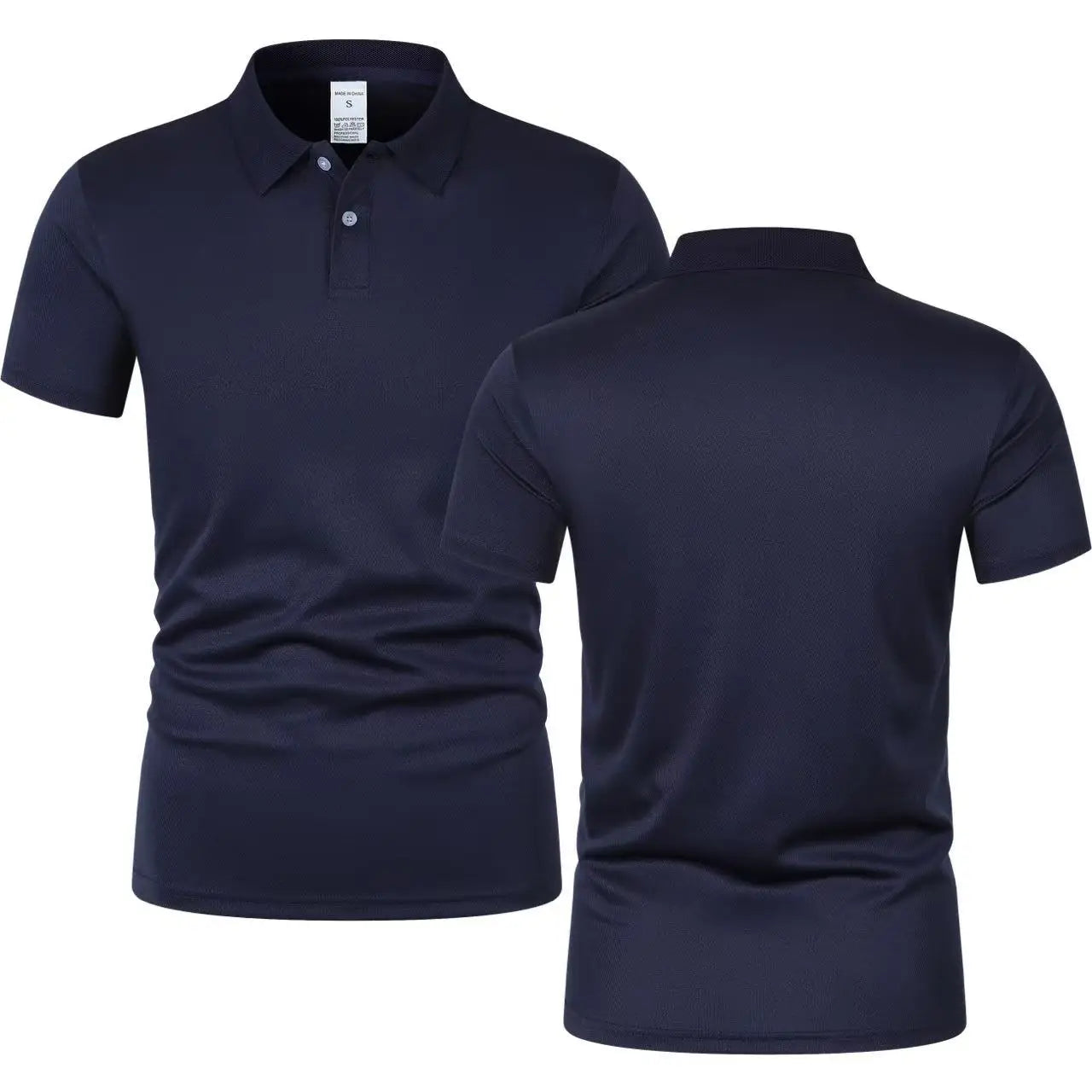 2025 Hot Sale Men's Summer Casual Breathable Comfortable Polo Shirt Men's Solid Color High Quality Short Sleeve T-Shirt