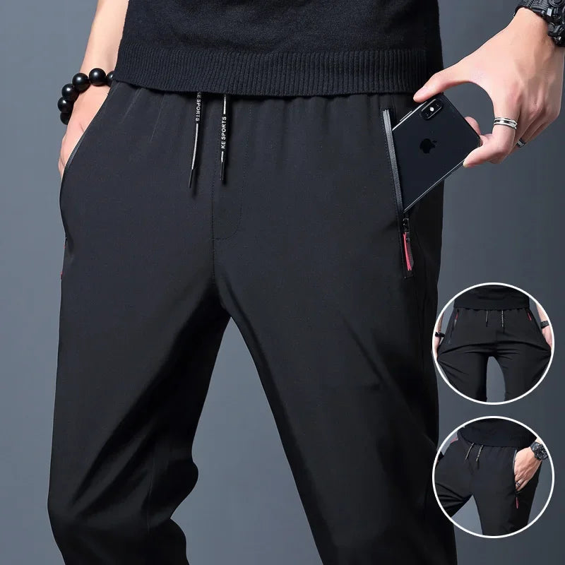Men's Casual Pants Straight Slim Fit
