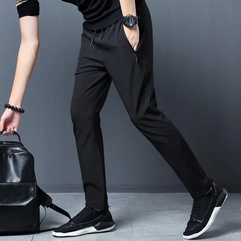 Men's Casual Pants Straight Slim Fit