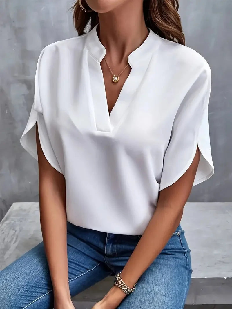 Zayvero Summer Women Casual Solid Blouse