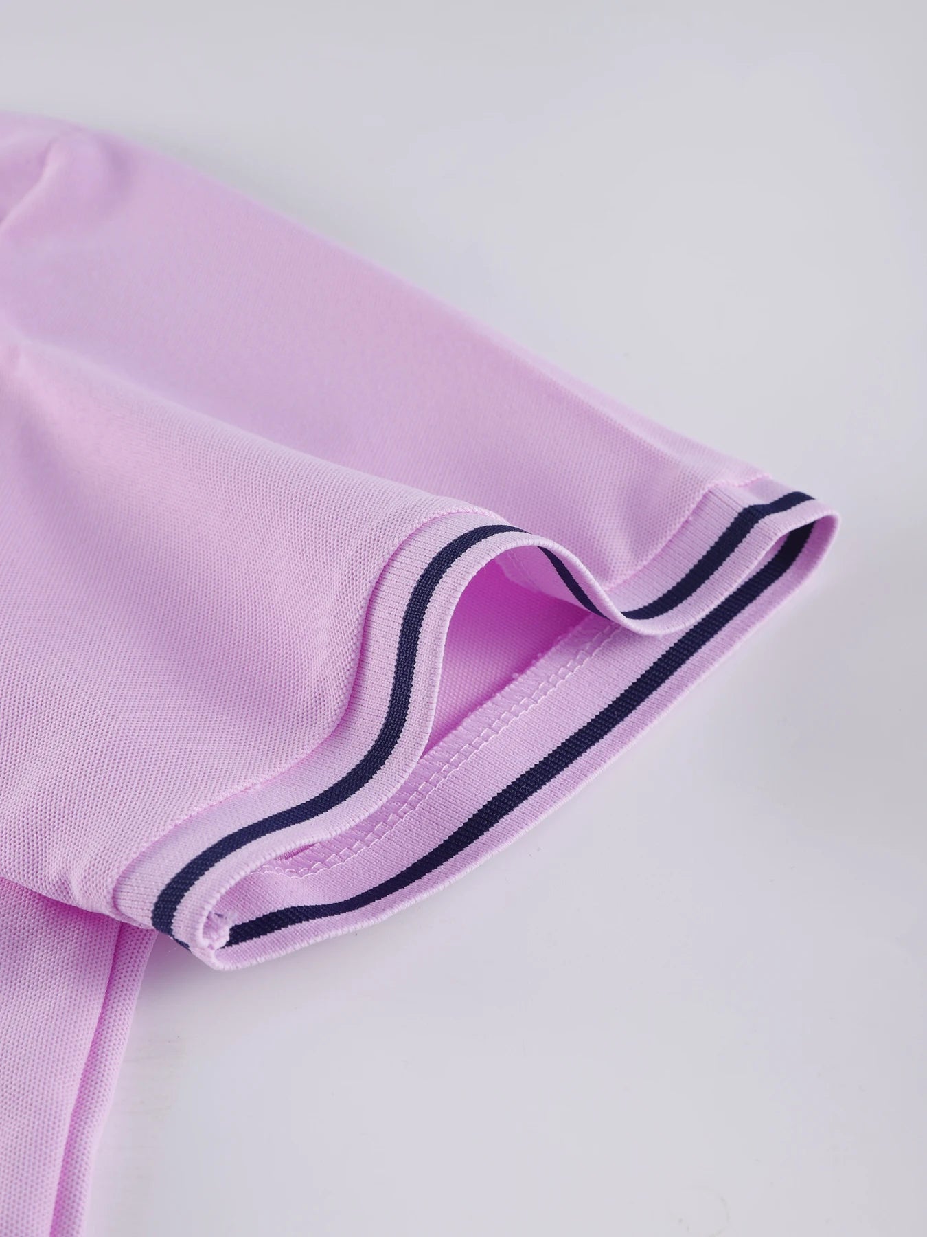 Women Stripe Solid Color Polo Shirt